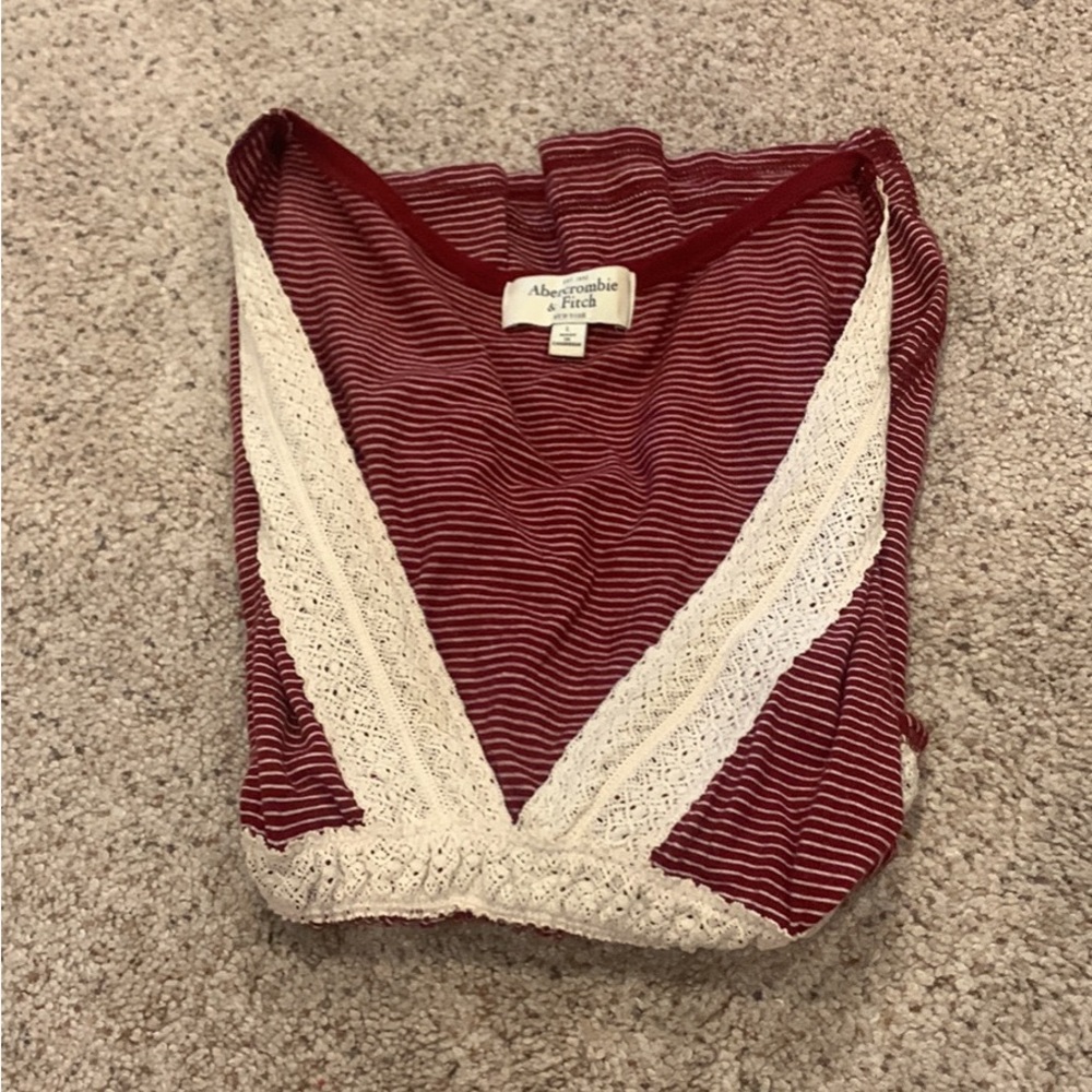 Abercrombie and Fitch V Neck long sleeved (large)